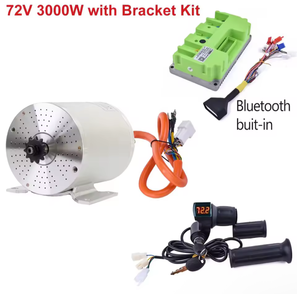 72v 3000w upgrade kit for razor